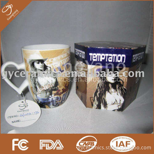 9 oz coffee mugs with fine porcelain in gift box